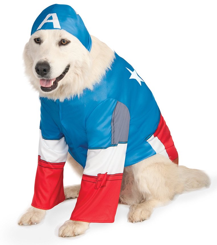Captain America Big Dog Costume