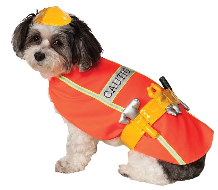 Construction Worker Pet Costume
