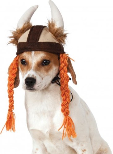 Viking Hat with Braids for Pets