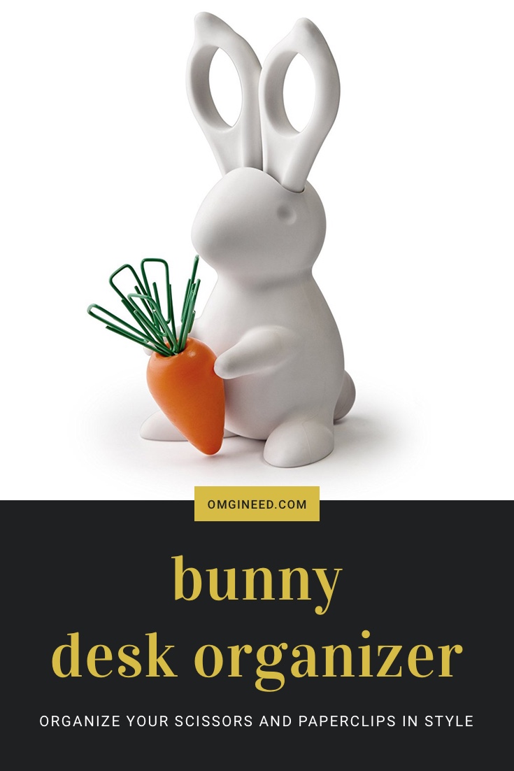 Bunny Desk Organizer for Scissors and Paperclips