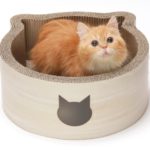 Cat-Shaped Cardboard Scratching Box