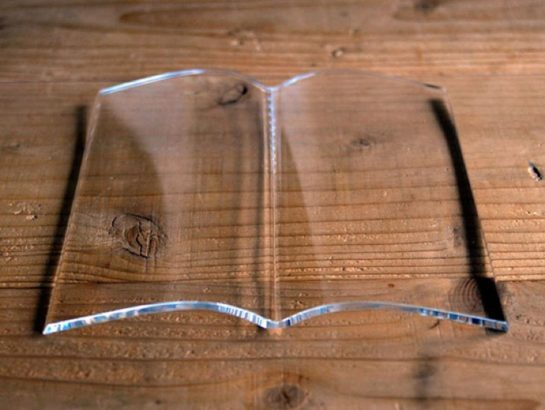 Clear Acrylic Book Weight