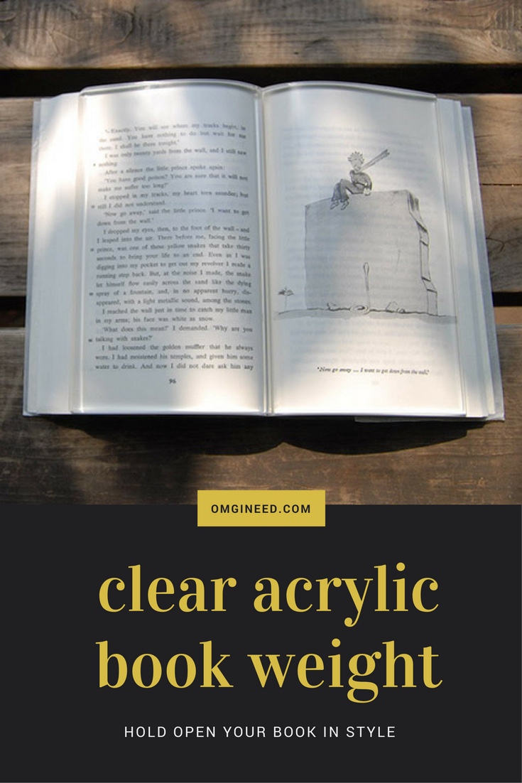 Clear Acrylic Book Weight