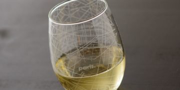 Etched City Map Stemless Wine Glasses