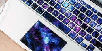 Galaxy Laptop Keyboard & Trackpad Decals