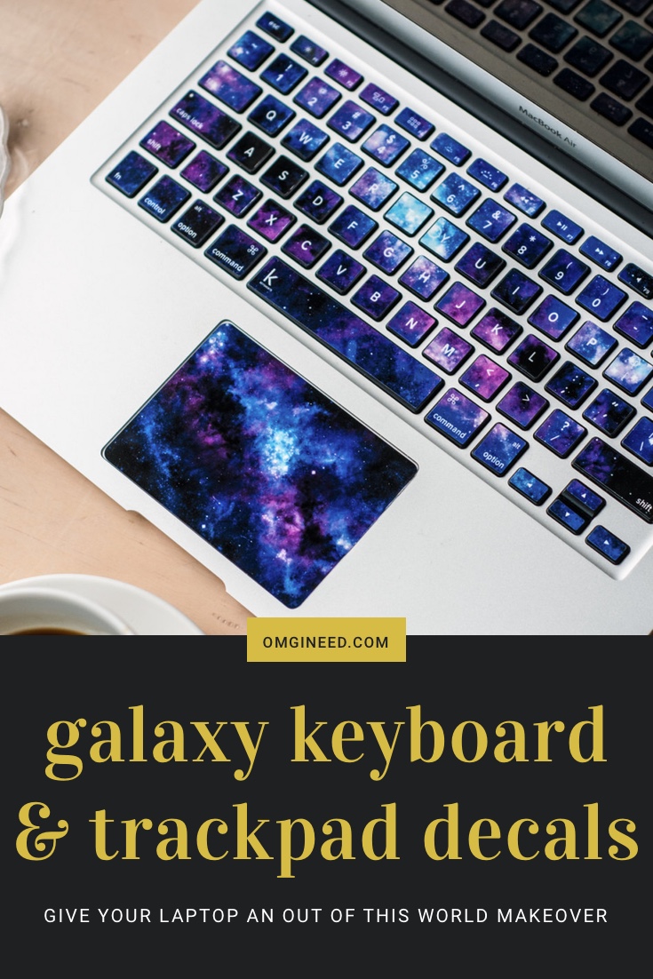 Galaxy Laptop Keyboard & Trackpad Decals