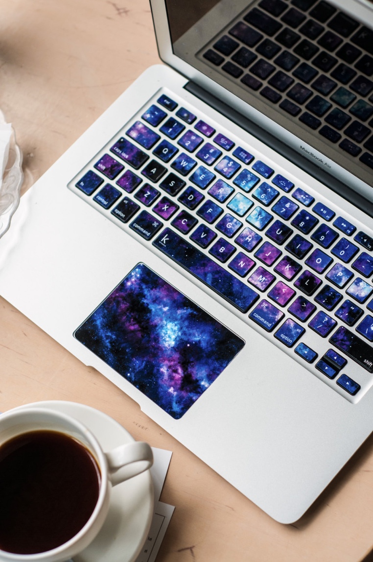 Galaxy Laptop Keyboard & Trackpad Decals