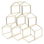 Gold Honeycomb Wine Rack