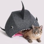 Great White Shark Cat Bed | Funny Novelty Cat Bed