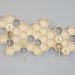 Gold Honeycomb Key Hanger