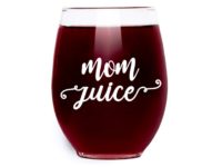 "Mom Juice" Funny Wine Glass