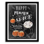 Handmade "Happy Pumpkin Spice Season" Autumn Art Print