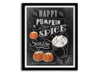 Handmade "Happy Pumpkin Spice Season" Autumn Art Print