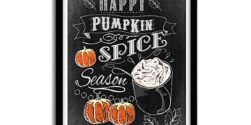 Handmade "Happy Pumpkin Spice Season" Autumn Art Print
