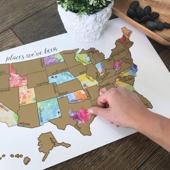 United States Scratch-Off Travel Map