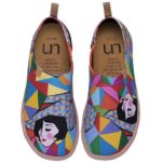 Women's Rainbow Geometric Lady Canvas Travel Shoes