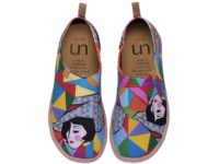 Women's Rainbow Geometric Lady Canvas Travel Shoes