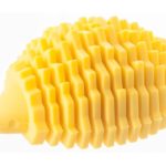 Yellow Silicone Hedgehog Business Card Holder